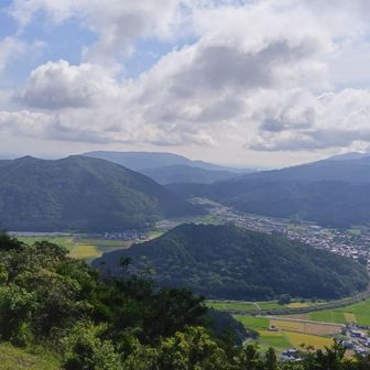 東方向の眺望👀
手前は野瀬山、その奥は池田山でしょうか?