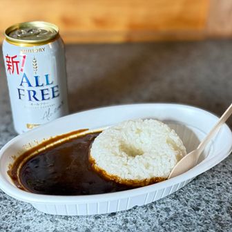 そしていただきました法華院カレー🍛お漬物抜きでごめんなさい🙏