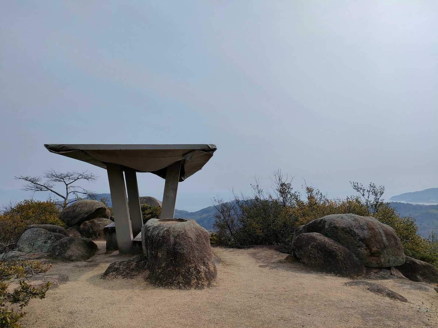 島トレッキングコース入口-応神山-立石山-飛龍大神-陸軍軍 縦走コースの写真