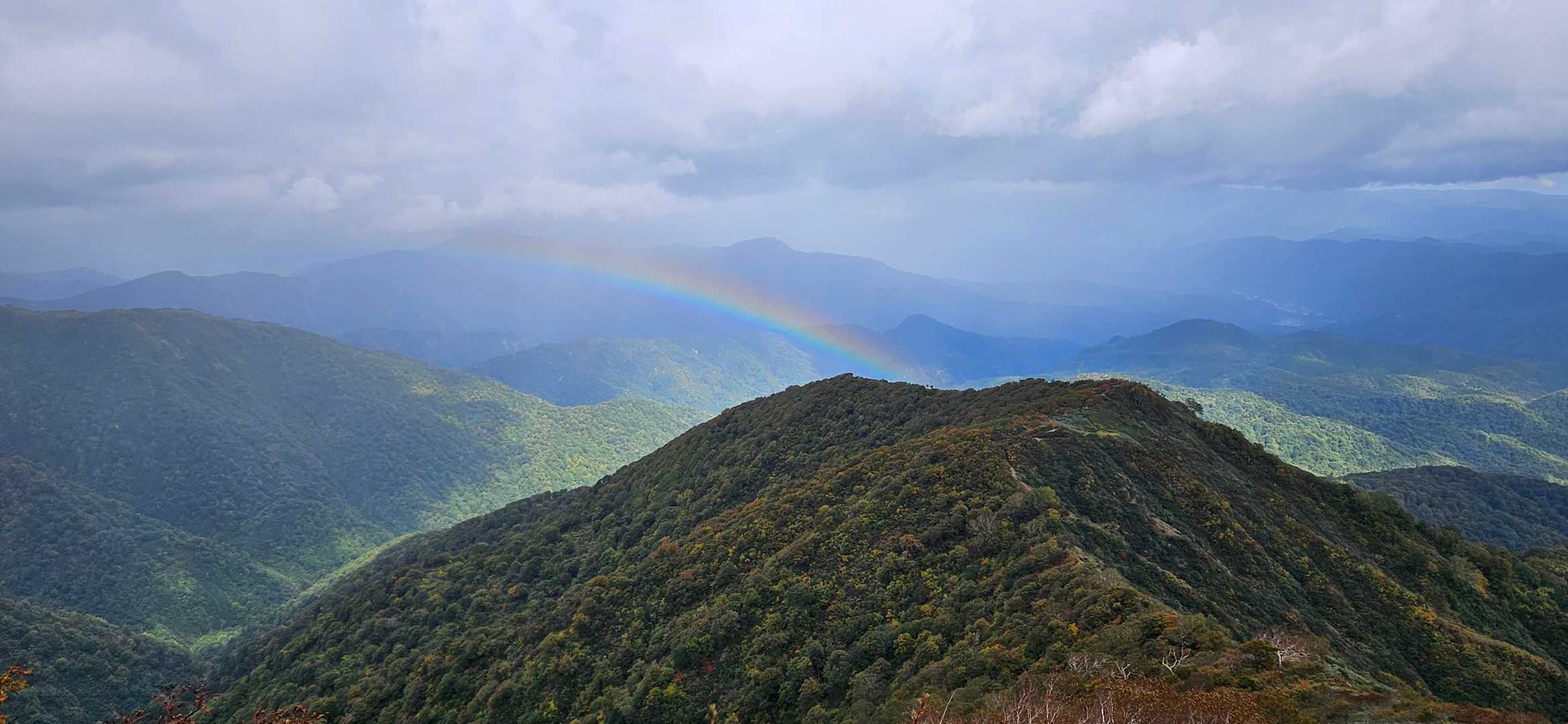 古寺山から🌈が！