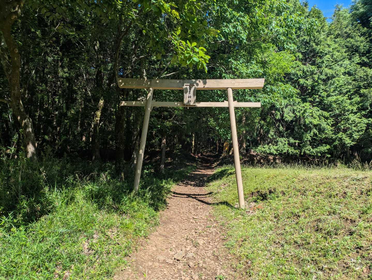 青葉神社の鳥居・・お邪魔します