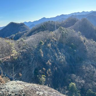 稚児落としから見る岩殿山、天神山への道
帰りもピストンしまーす🥾