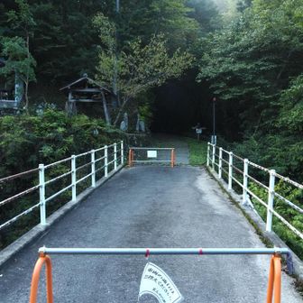 この橋を渡って本当のスタート▶️