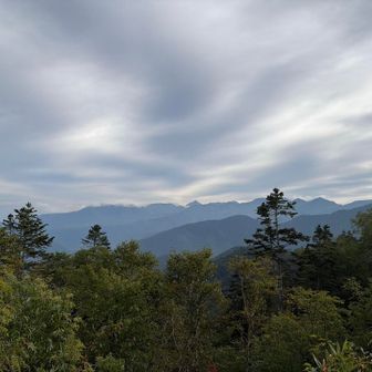 剱岳が見える