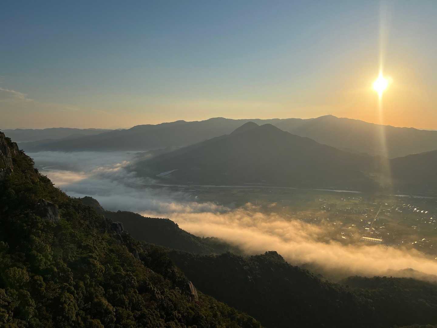 天徳寺コース入口-石船山-右田ヶ岳 往復コースの写真