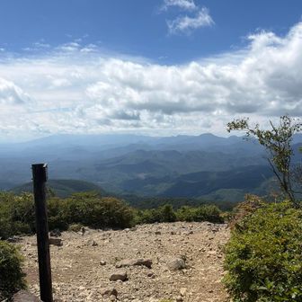 名残惜しい　休憩無しで下山
