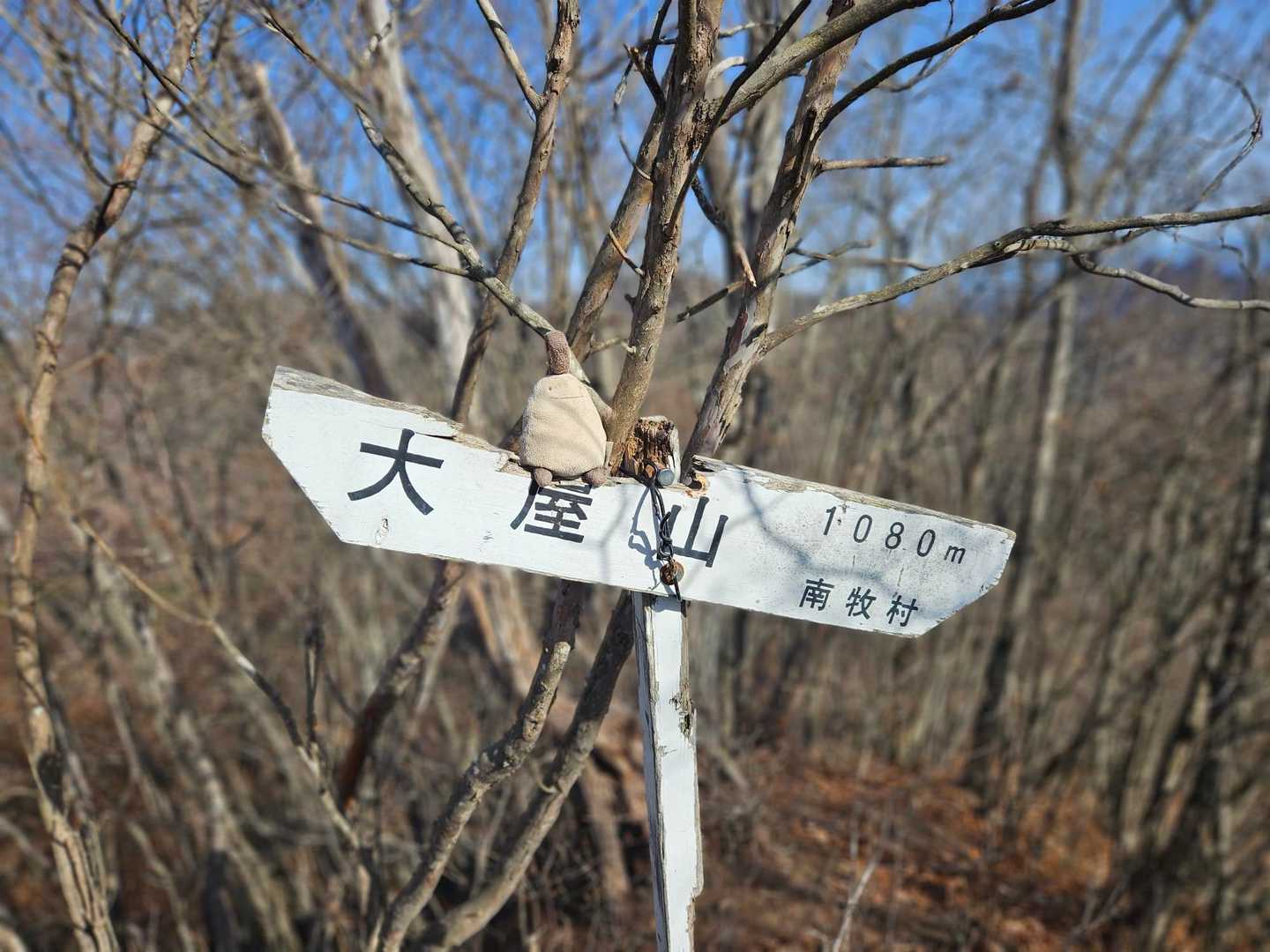 尾根を越えて山頂。ここからもう少し行けるところまで進みます。