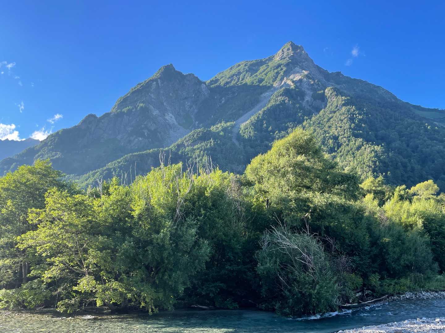 上高地バス停-河童橋-徳沢登山口 縦走コースの写真
