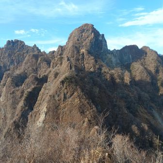 東峰には数年前登ったけど、こちら南峰の景色のほうが好みかも❗
この人を寄せ付けない感じがなんともいえん