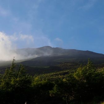 山頂方面も見えてます👀