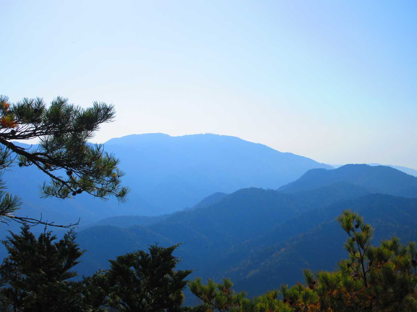 戸寺バス停-江文神社-金毘羅山-翠黛山-焼杉山-大原バス停 縦走コースの写真