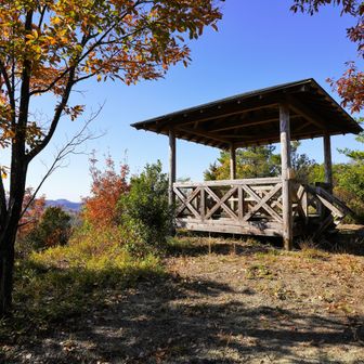 洞貝山 山頂近くの東屋（展望台?）。
