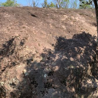 この岩を直登したが正直、前の2ヶ所は鎖無くても良いと思った。どっちかと言えば、ここに付けた方がエエと思ったが巻道が有った！だからか😅