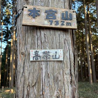 本宮山と（高茶山）
全然名前違うし