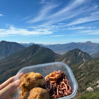 3連休初日に釣ってきたイカを持って山へ🦑⛰️