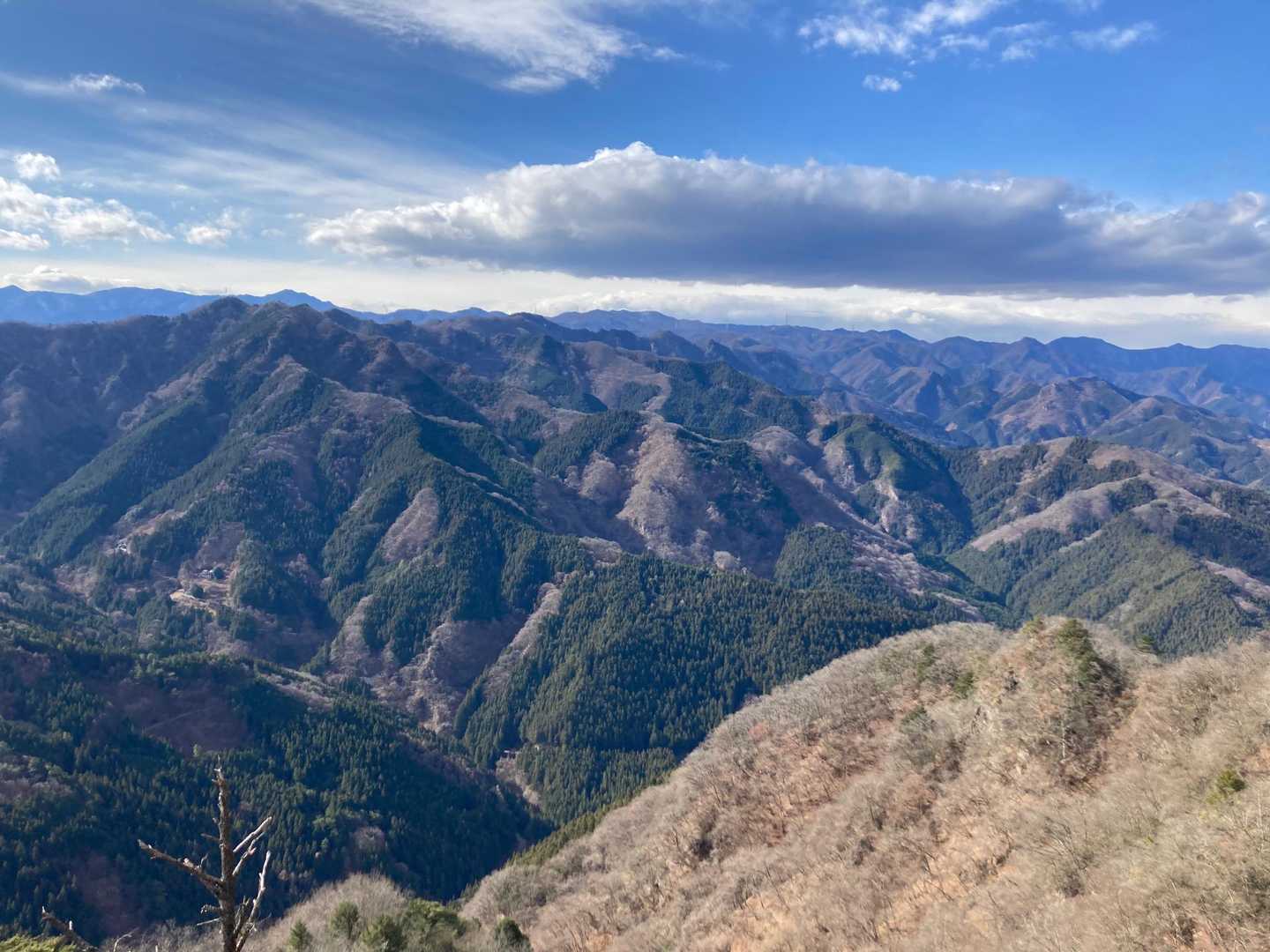 天狗岩から烏帽子岳など綺麗な山々🤩