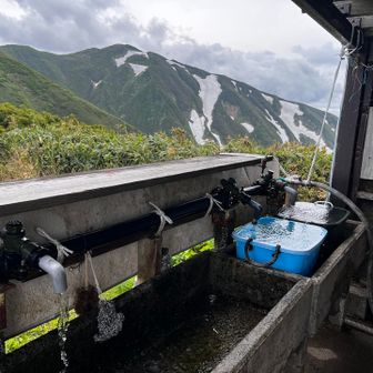 冷たくてとっても美味しいお水がジャバジャバ出てます。
水場あるってほんとにありがたや🙏🙏🙏