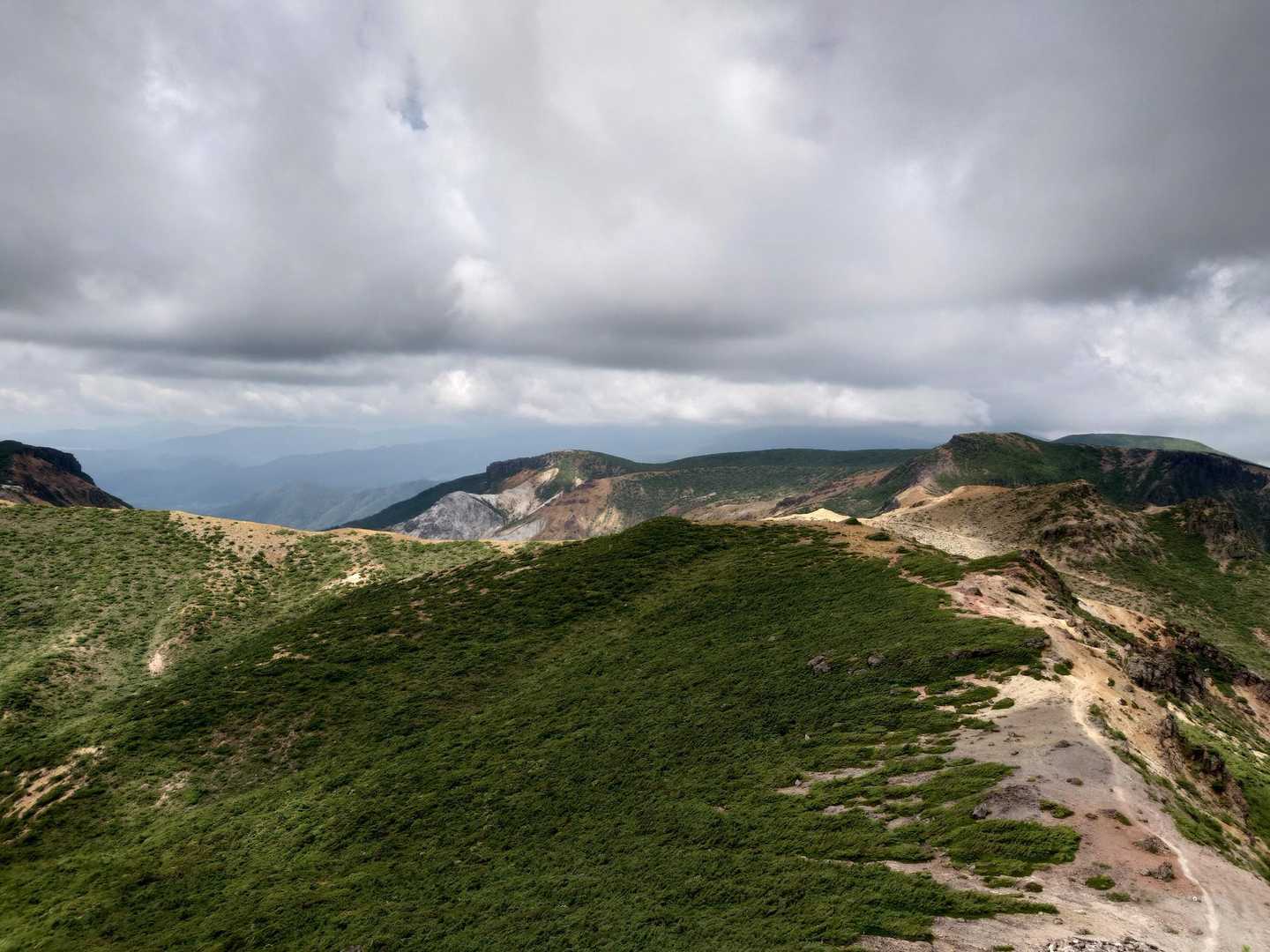 あだたら山ロープウエイ山頂駅-安達太良山-矢筈森 往復コースの写真
