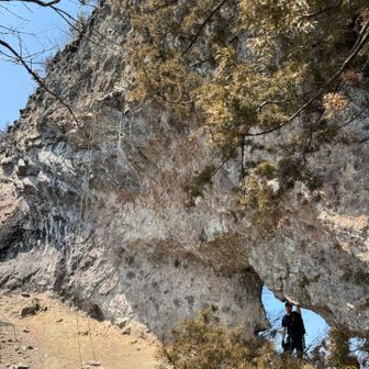 ミチさんが下で見守りながら写真を撮ってくれていました😊