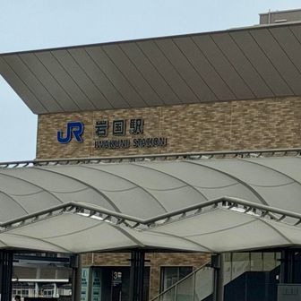 岩国駅　山陽本線で帰ります^_^