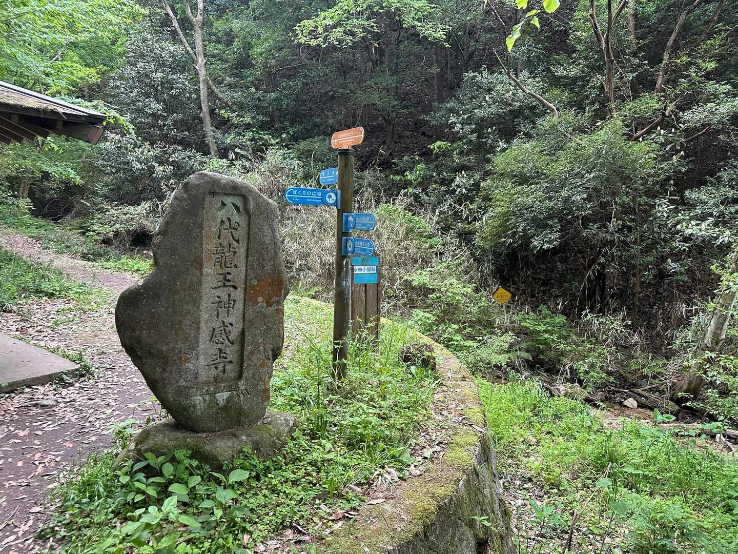 分岐右が遠回りでゆるやかです
左は少し急です