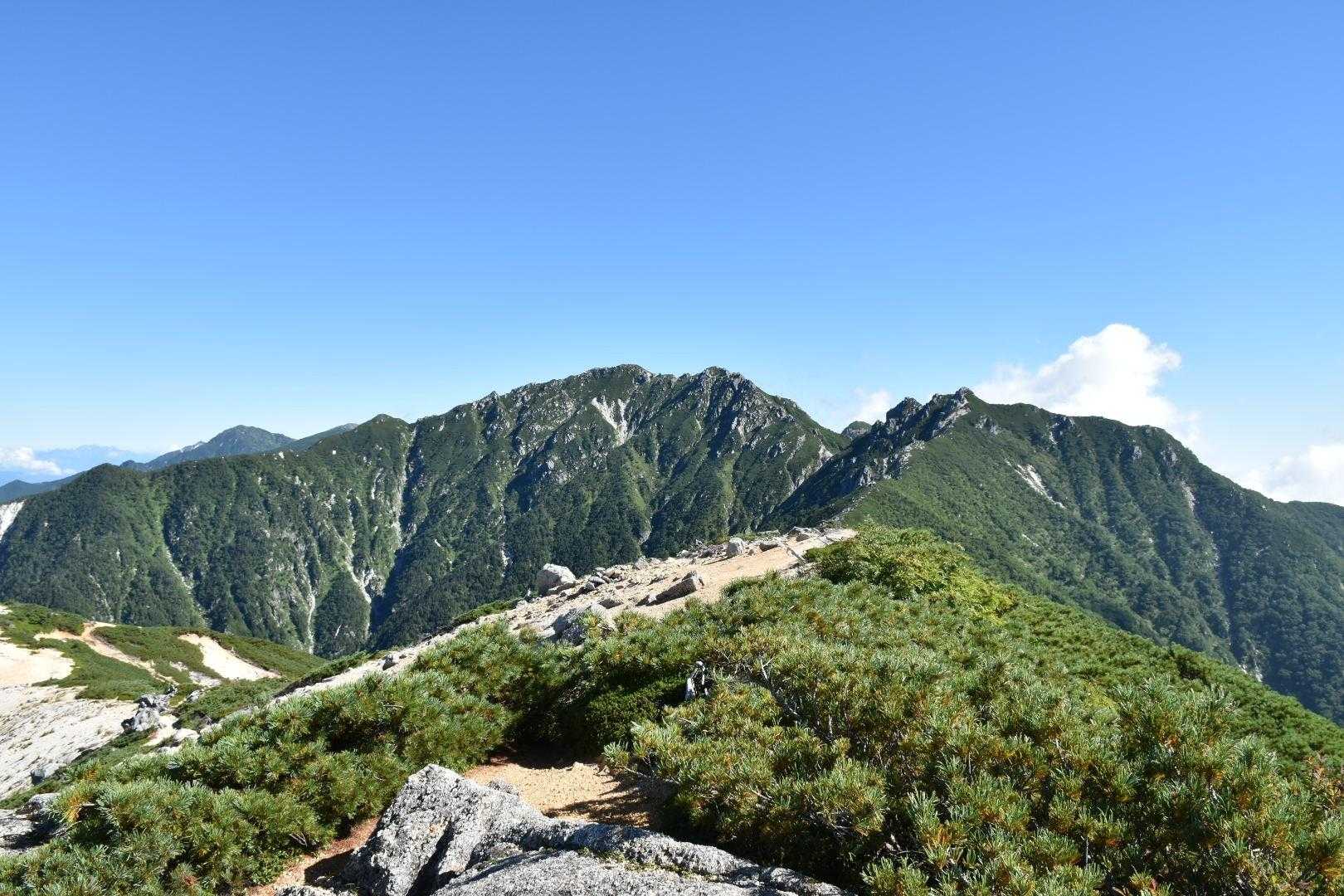 ゲート-伊奈川ダム登山口-越百山 往復コースの写真