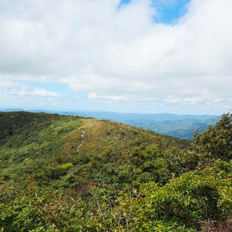 これから登る池の段
雲が少し多いかな