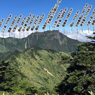 雲がなければ剣山も見えるのか？