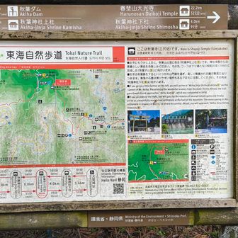 登山口にもあったマップ。急登が多いですが、良く整備されていて道迷いすることはまずありえません。