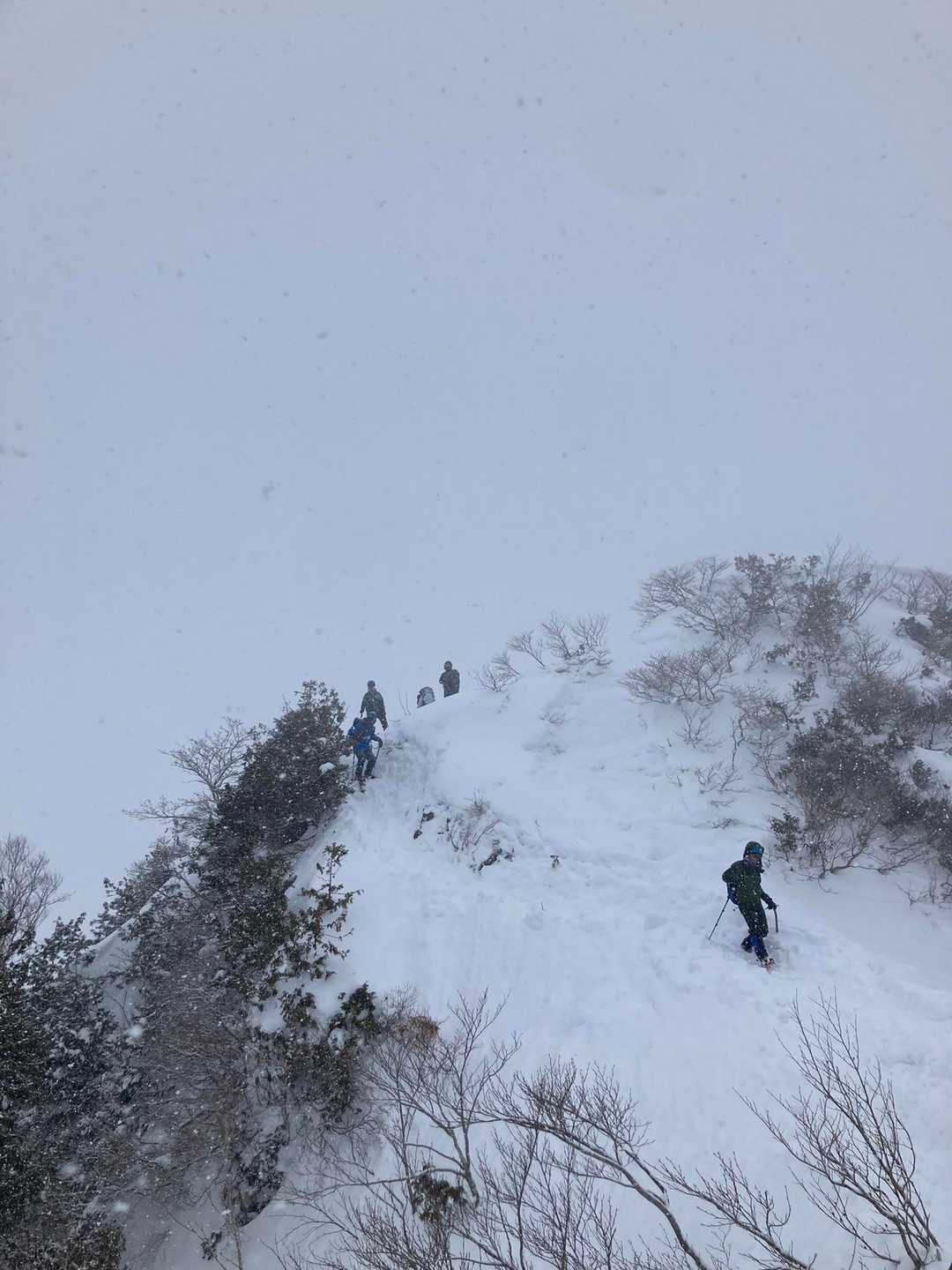 天神峠-熊穴沢ノ頭-登山入口-天神平駅 縦走コースの写真