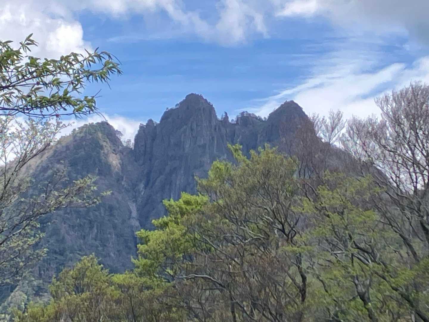 九十九越から振り返って
ギザギザやな