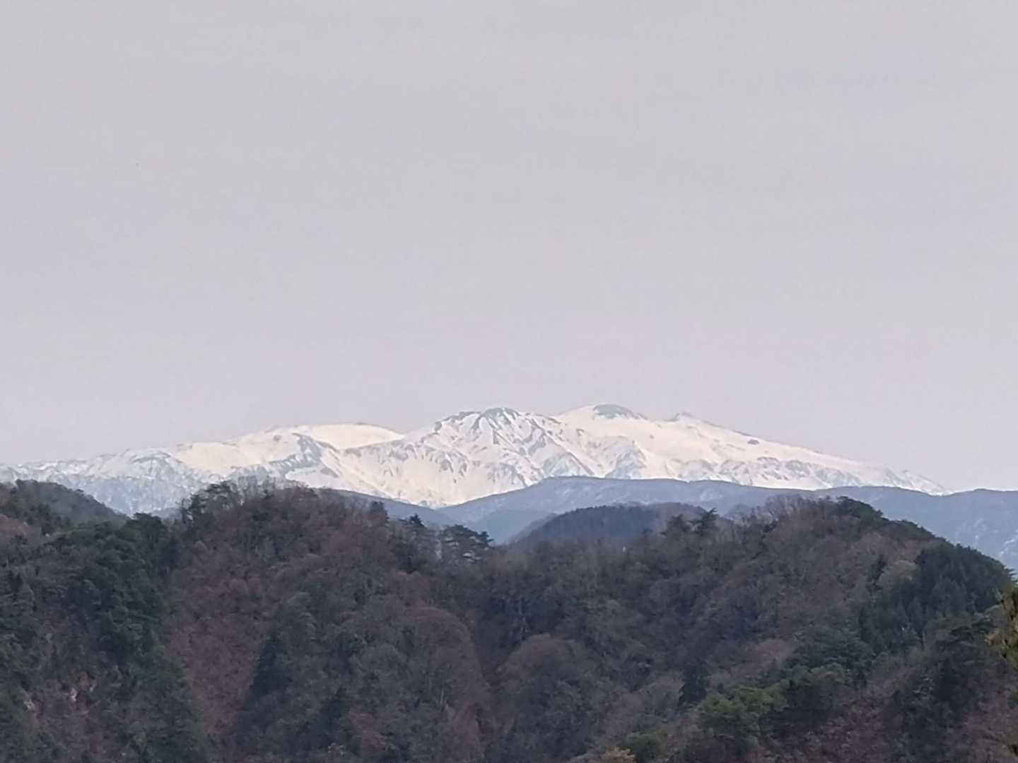 左手に白山💕
白山に見守られながら