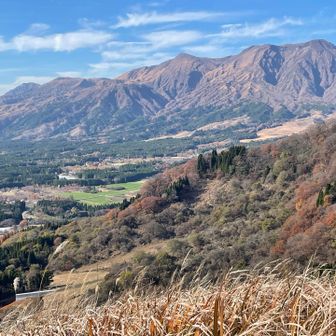 米の山から阿蘇山方面