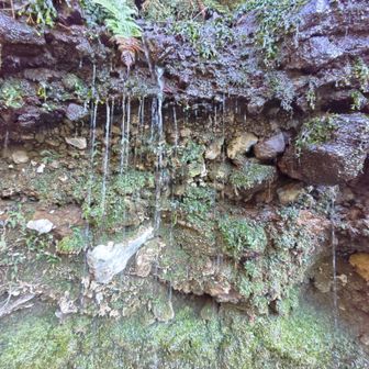 千乗の滝は水が少なく。