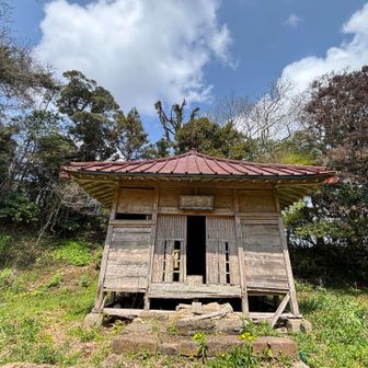 富山(南峰　観音峰)つーいた　山頂標識見当たらないです