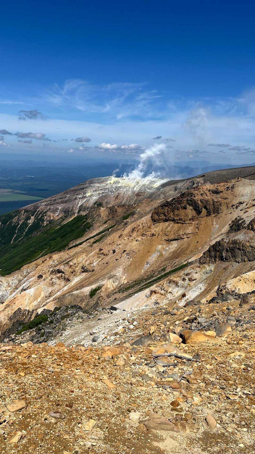 十勝岳温泉登山口-上ホロカメットク山 往復コースの写真
