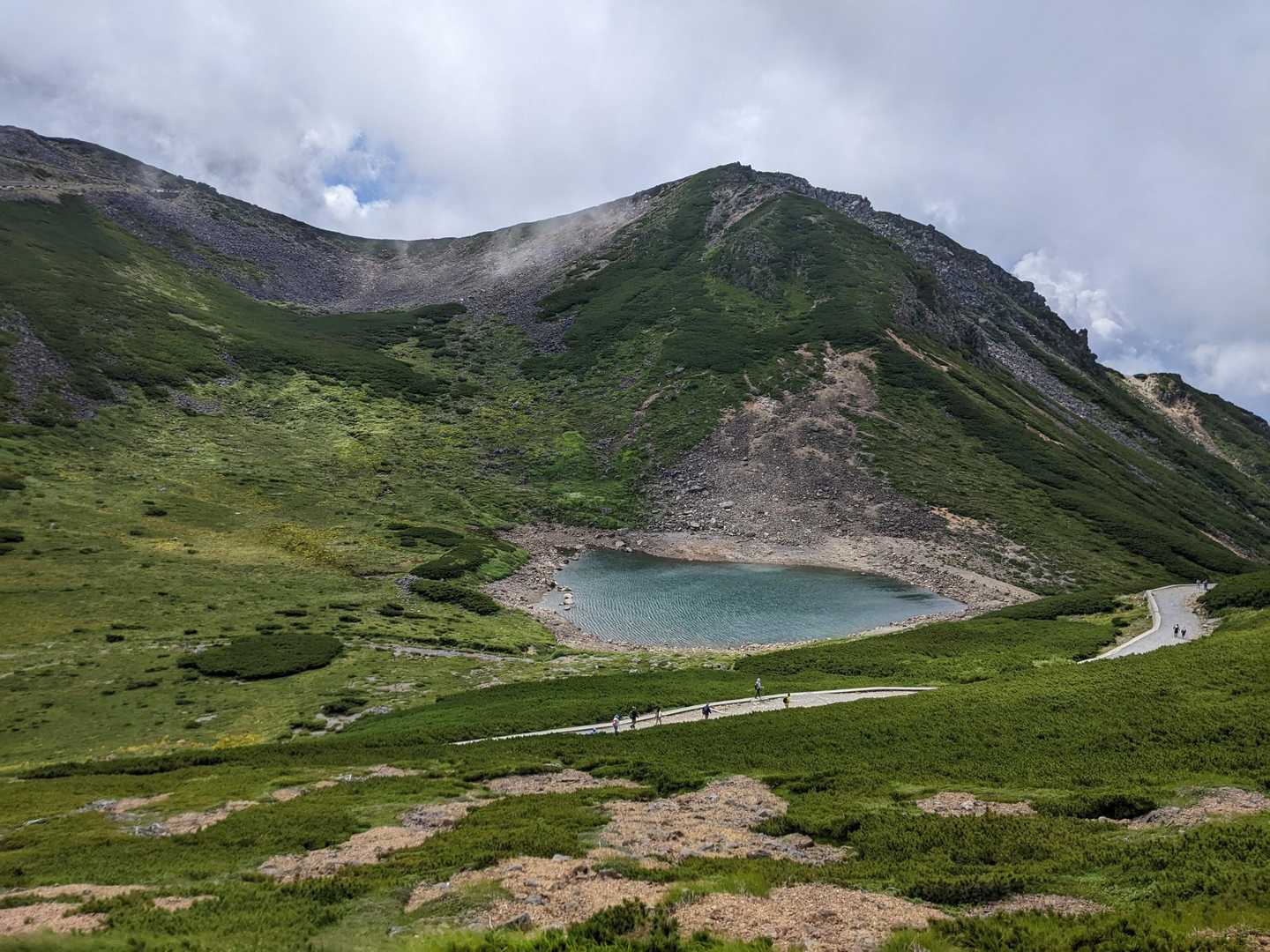 三本滝バス停-乗鞍岳-乗鞍山頂バス停 縦走コースの写真
