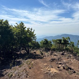 下山する。