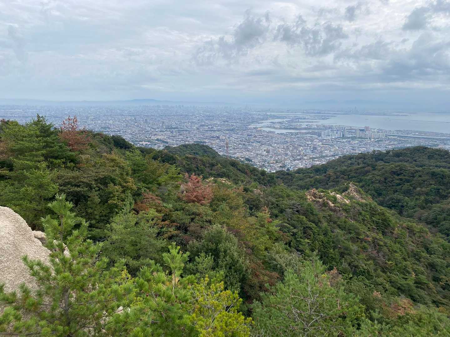 芦屋川駅-七兵衛山-八幡谷登山口-岡本駅 縦走コースの写真