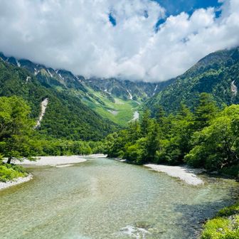 河童箸からの穂高連峰