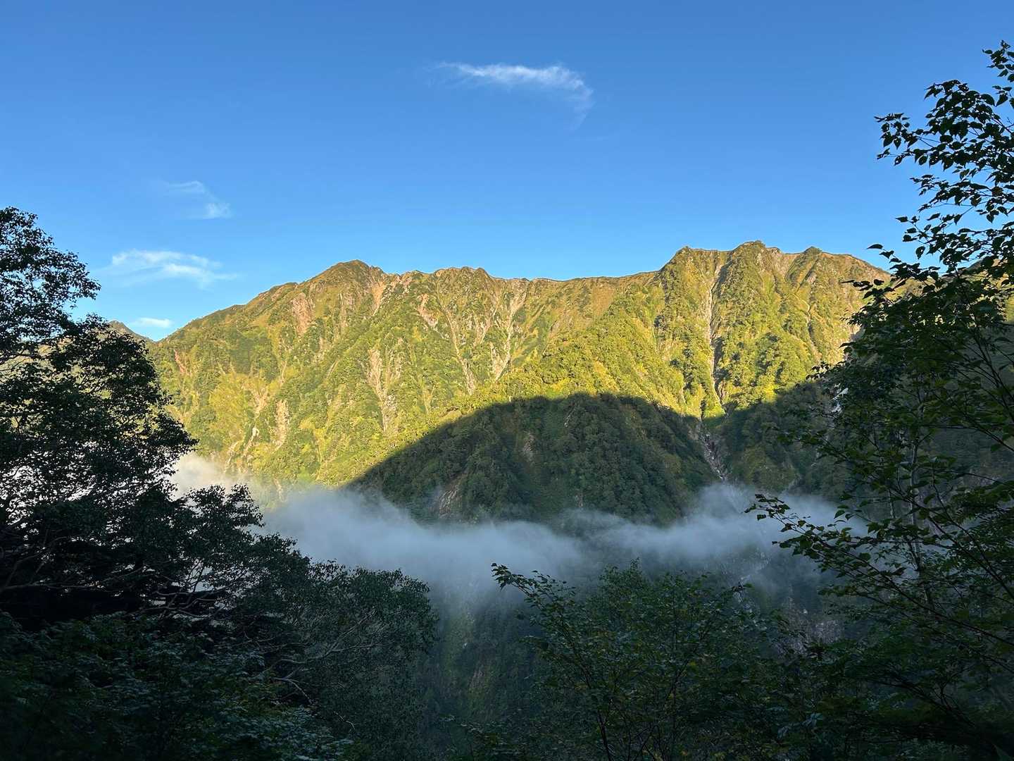 雲が消えてきました。
