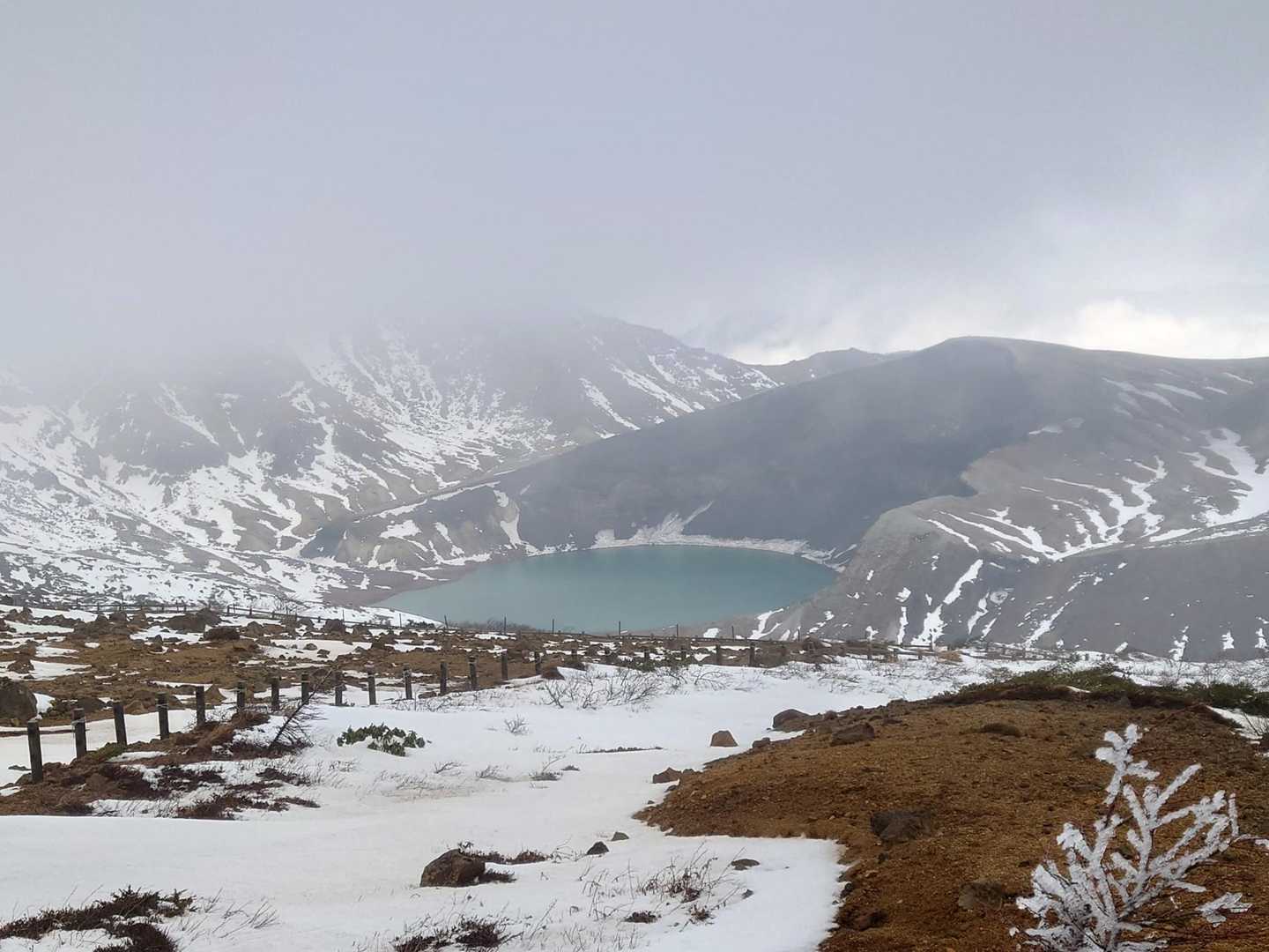 刈田駐車場バス停-蔵王山 往復コースの写真