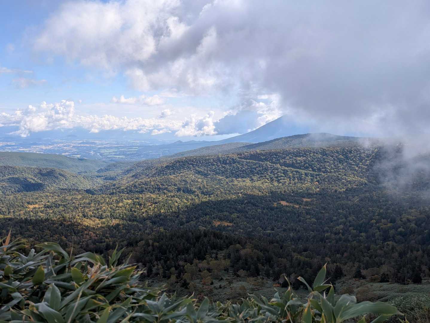 岩手山が少し見えてきた✨