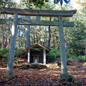 左手に秋葉社の祠を見やりつつ、