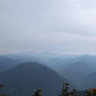 白山三山がよく見えた