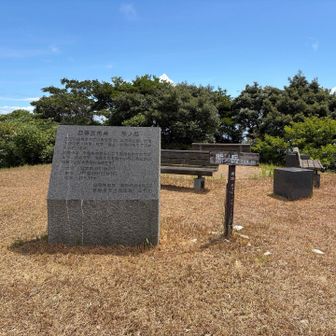 山頂の三角点