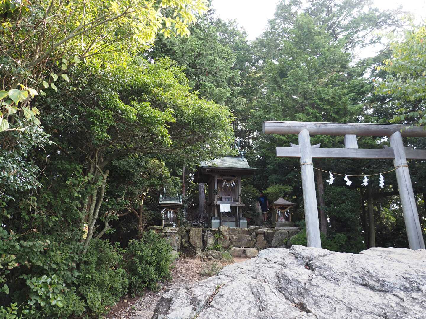 ようやく山頂。1時間もかかってしまいました。