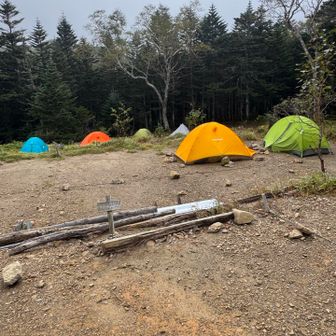 テン⛺️場まで戻ってきました。