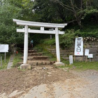 4号目。
ここから岩場の多い登山路。
中学生・小学生をつれた親子と抜きつ抜かれつ。
下山は、爆速で抜かれました🤣
