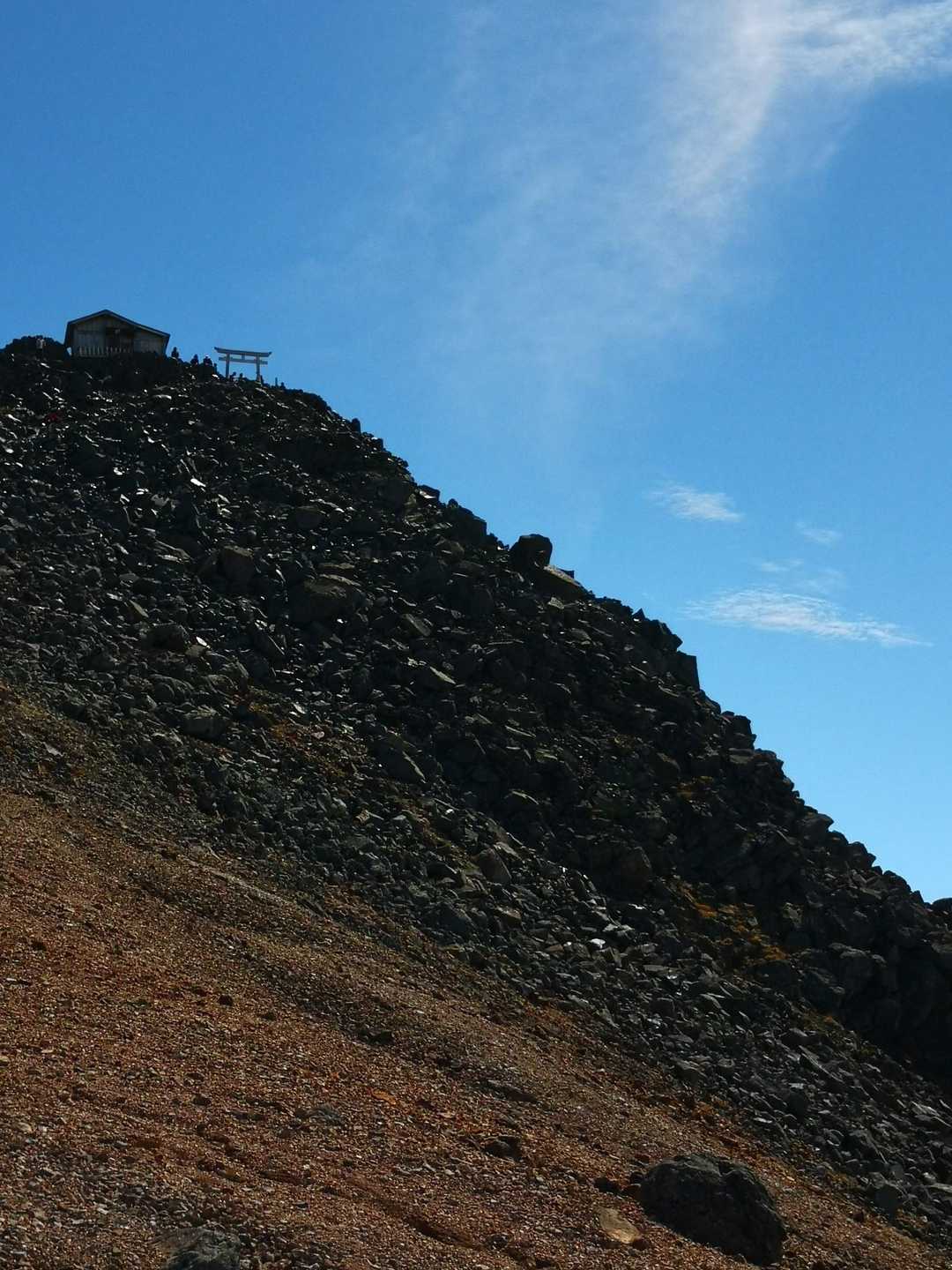 剣ヶ峰頂上までは諦め写真だけです😁
